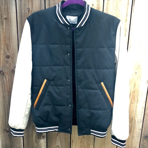 zara man varsity jacket